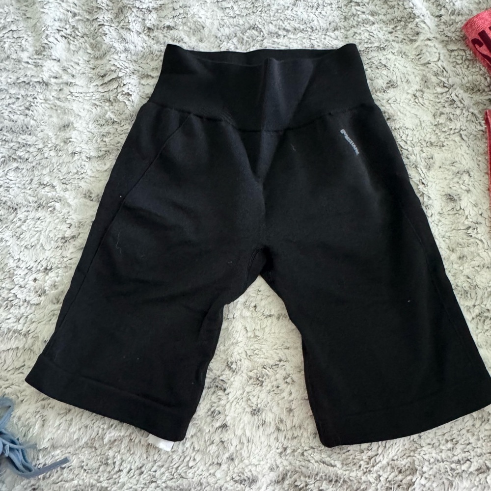 Gymshark Black Athletic Shorts High-Waisted Performance